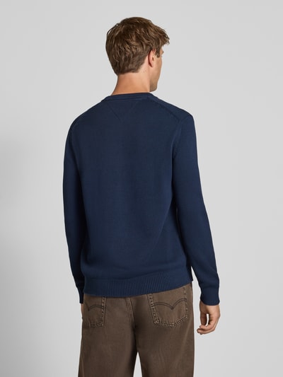 Tommy Jeans Regular fit gebreide pullover van zuiver katoen Marineblauw - 5