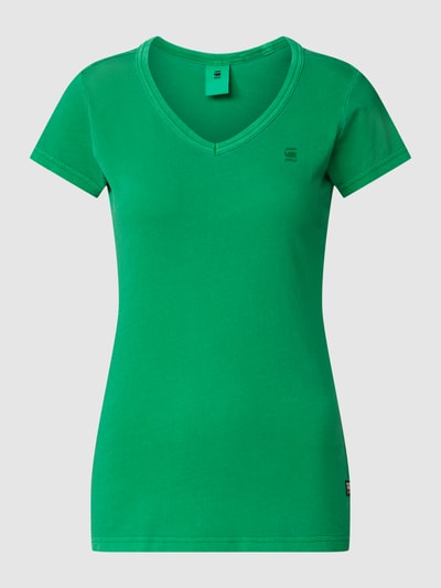 G-Star Raw Slim fit T-shirt met V-hals Groen - 2