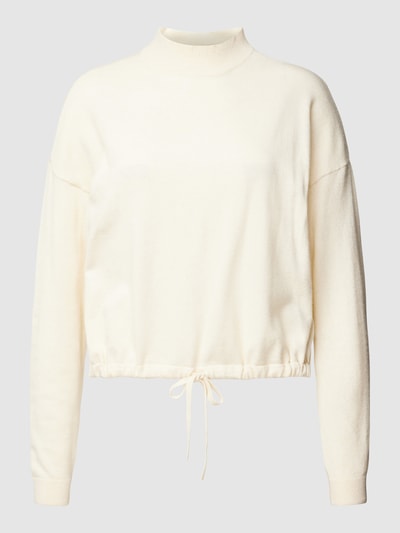 Only Gebreide pullover van viscosemix met tunnelkoord, model 'IBI' Beige - 2