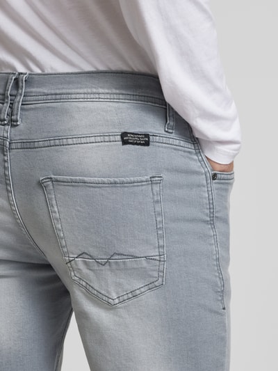 Blend Korte skinny fit jeans in 5-pocketmodel, model 'TWISTER' Lichtgrijs - 3