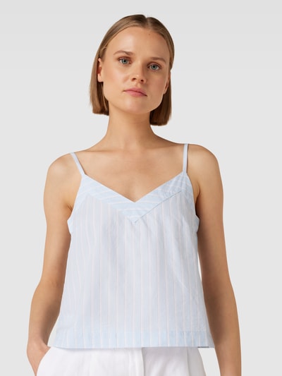 Jake*s Casual Top met streepmotief Lichtblauw - 3