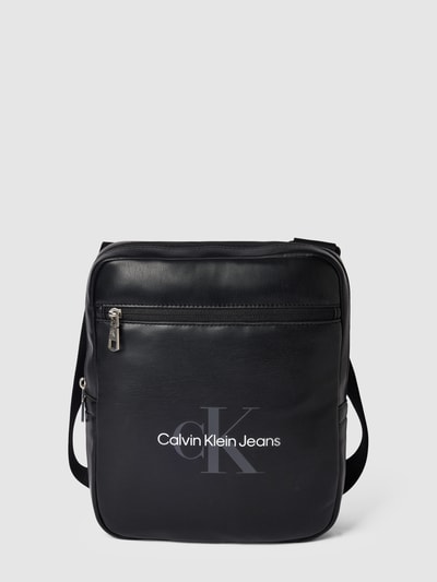 Calvin Klein Jeans Umhängetasche mit Label-Print Modell 'REPORTER' Black 2