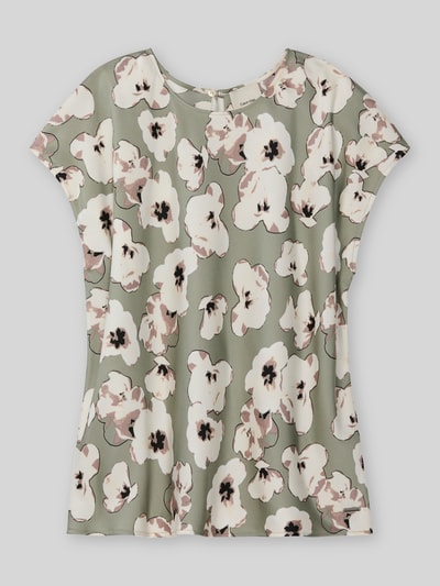 Calvin Klein Womenswear Blusentop mit Allover-Muster Khaki Melange 2