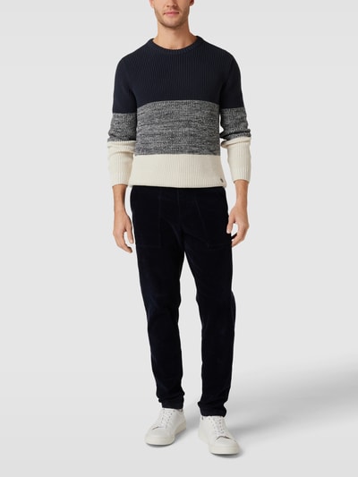 JOOP! JEANS Strickpullover mit Colour-Blocking-Design Marine 1