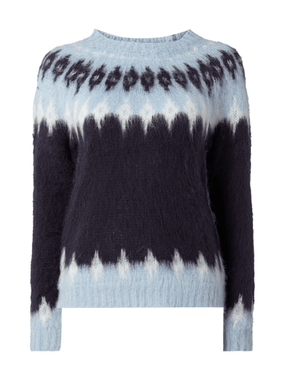 Vero Moda Pullover mit Woll-Anteil Dunkelblau 1