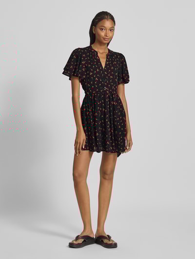 Only Sukienka mini taliowana z wiązanym paskiem model ‘NOVA’ Czarny 1