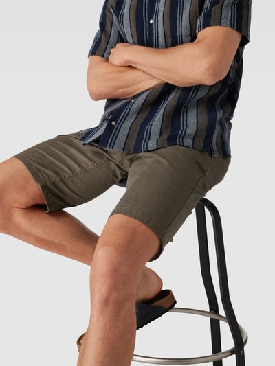 Tom Tailor Bermudy o kroju slim fit z wpuszczanymi kieszeniami w stylu francuskim Beżowy 3