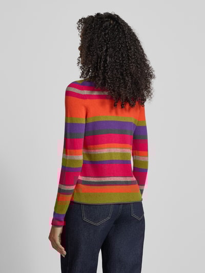 Christian Berg Woman Regular fit gebreide pullover van puur kasjmier Fuchsia - 5