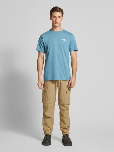 The North Face T-Shirt mit Label-Print Petrol 1