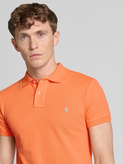 Polo Ralph Lauren Poloshirt mit Label-Stitching Orange 3