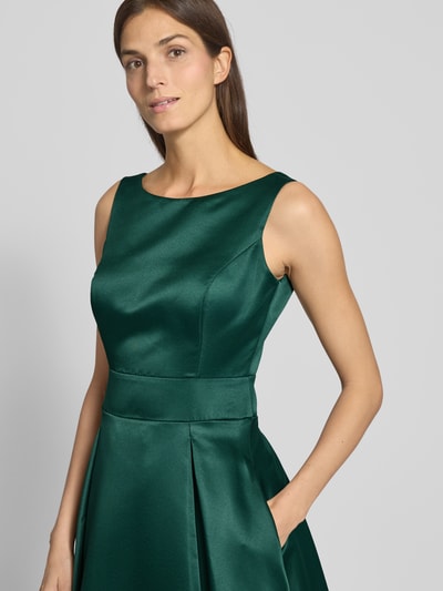 TROYDEN COLLECTION Abendkleid mit Rundhalsausschnitt Dunkelgruen 3