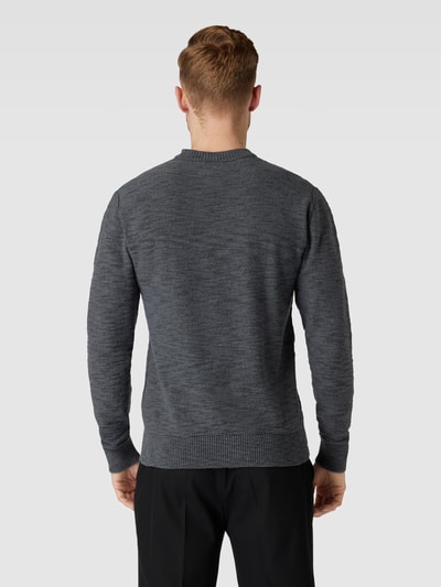 CK Calvin Klein Sweter z dzianiny z naszywką z logo Antracytowy 5