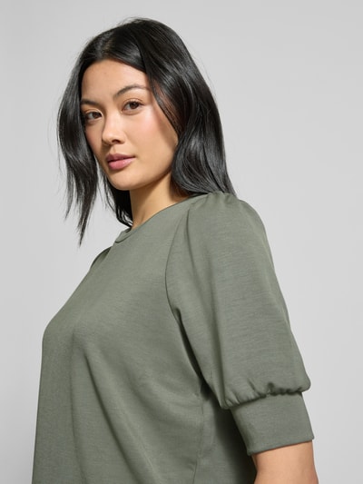 Soyaconcept Sweatshirt mit gerippten Abschlüssen Khaki 3