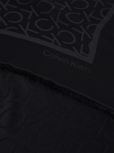 CK Calvin Klein Schal mit Label-Print Black 2