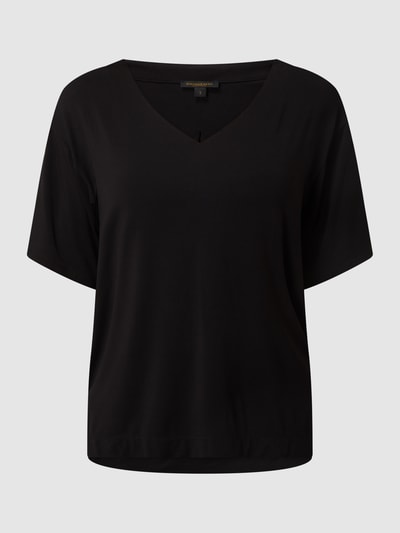 Donna Karan T-Shirt mit überschnittenen Schultern  Black 2