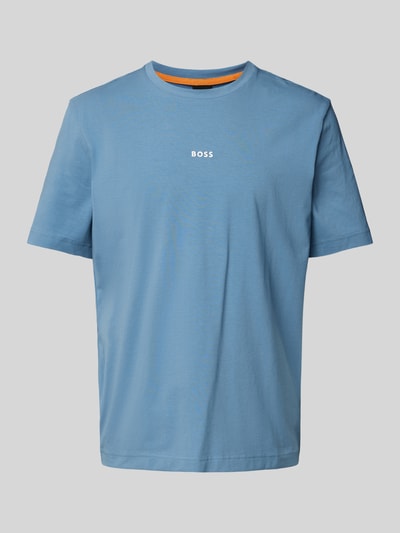 BOSS Orange T-Shirt mit Label-Print Bleu 2