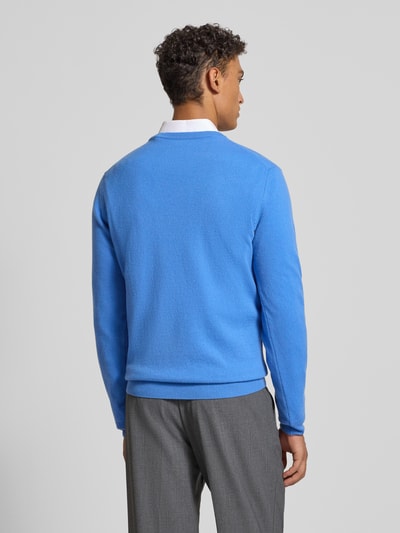 Gant Strickpullover aus reiner Lammwolle mit gerippten Abschlüssen Royal 5