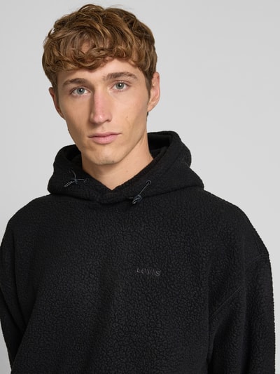 Levi's® Hoodie met teddybont, model 'COZY UP' Zwart - 3