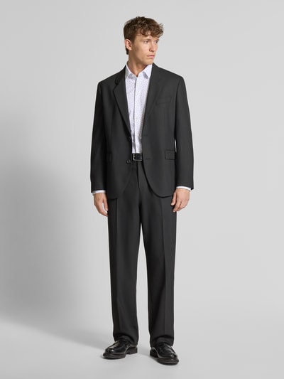 BOSS Slim fit zakelijk overhemd met elastisch performancemateriaal, model 'HANK' Bleu - 1