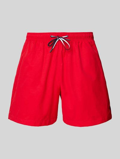 MCNEAL Relaxed Fit Badeshorts mit Logo-Stitching Rot 1