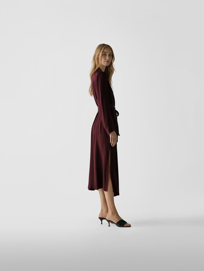 Forte Forte Midikleid mit Reverskragen Schokobraun 4