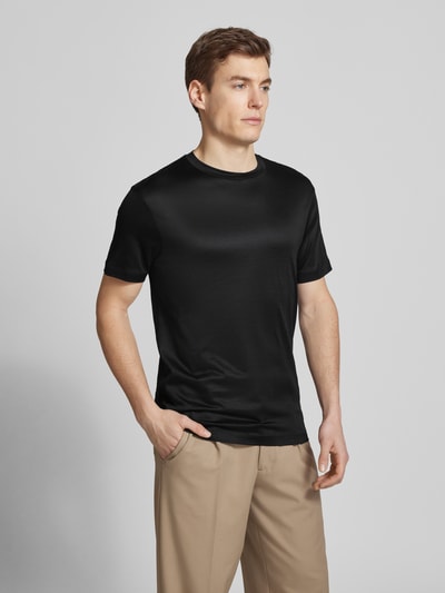 Emporio Armani T-Shirt aus Lyocell-Mix Black 4