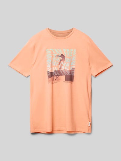 Tom Tailor T-Shirt mit Motiv-Print Apricot 1