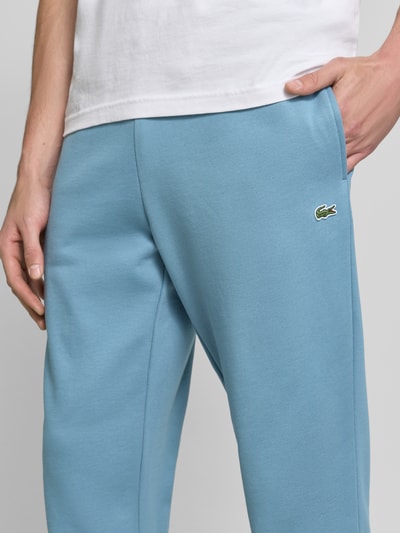 Lacoste Regular Fit Sweathose aus Baumwoll-Mix  Rauchblau 3