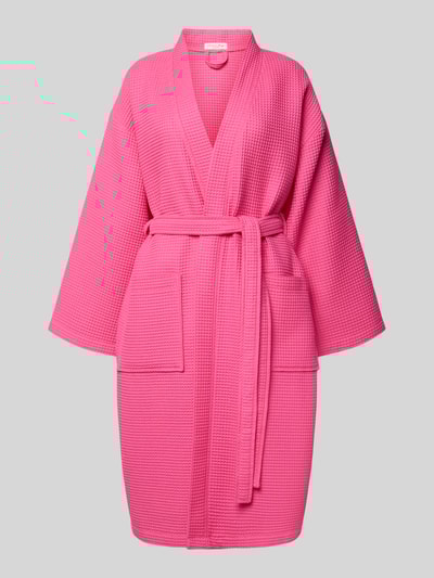 Christian Berg Woman Bademantel mit Taillengürtel Pink 1