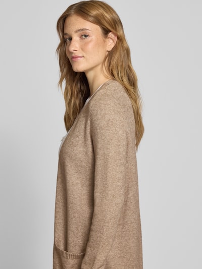 Only Regular Fit Cardigan aus Viskose-Mix Modell 'LESLY' Sand Melange 3