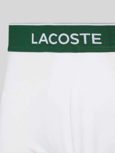 Lacoste Boxershorts mit elastischem Label-Bund im 3er-Pack Silber Melange 2