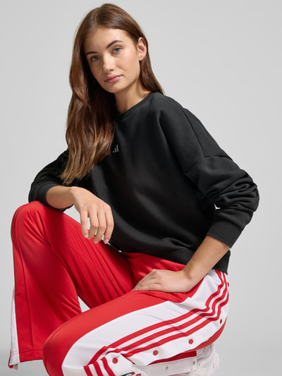 ADIDAS SPORTSWEAR Oversized Sweatshirt mit Label-Stitching Black 3