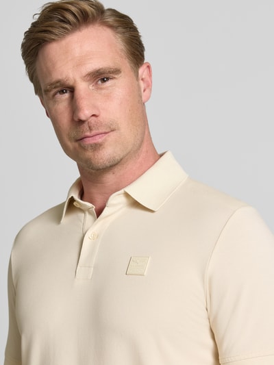 PME Legend slim fit poloshirt met labeldetail Offwhite - 3