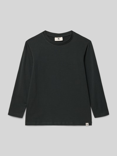 Garcia Shirt met lange mouwen en labeldetail Zwart - 1