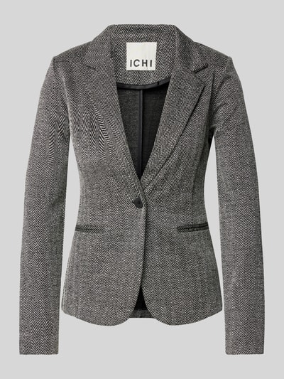 ICHI Blazer met paspelzakken, model 'KATE' Middengrijs gemêleerd - 2