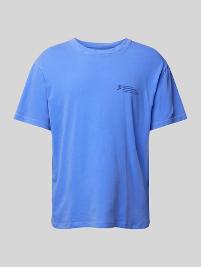 Thinking Mu T-shirt met ronde hals, model 'INDIGOFERA' Bleu - 2