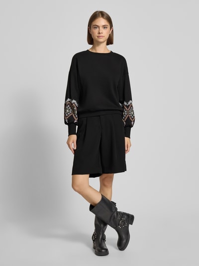 Only Regular Fit Sweatshirt aus Baumwoll-Mix Modell 'BROOKE' Black 1