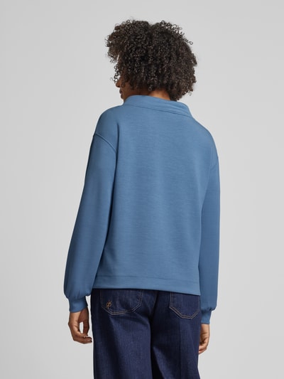 Monari Sweatshirt mit Tunnelzug Blau 5