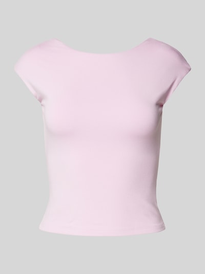 Gina Tricot T-Shirt mit Rundhalsausschnitt Rosa 2