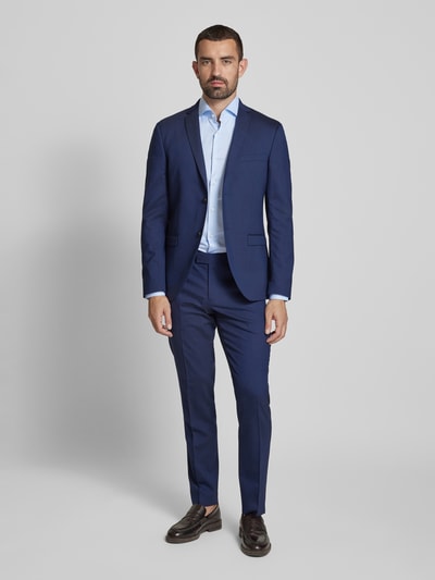 BOSS Slim fit zakelijk overhemd met haaikraag Bleu - 1