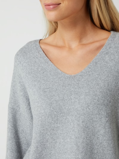 Vero Moda Pullover in Melange-Optik Modell 'Doffy' Hellgrau 3