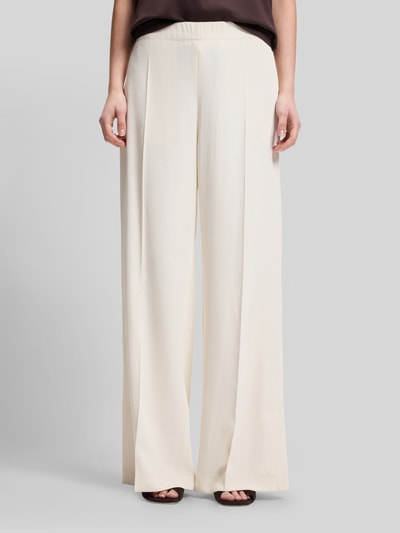 BOSS Relaxed Fit Wide Leg Hose Modell 'TAJILA' Offwhite 4