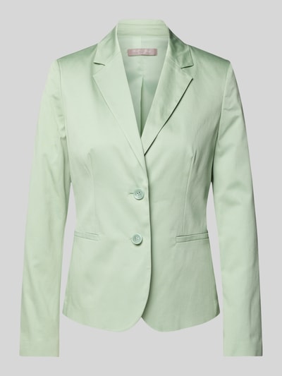 Christian Berg Woman Selection Regular fit blazer met reverskraag en paspelzakken Lindegroen - 1