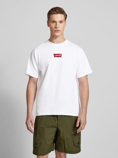 Levi's® T-Shirt mit Label-Stitching Weiss 4