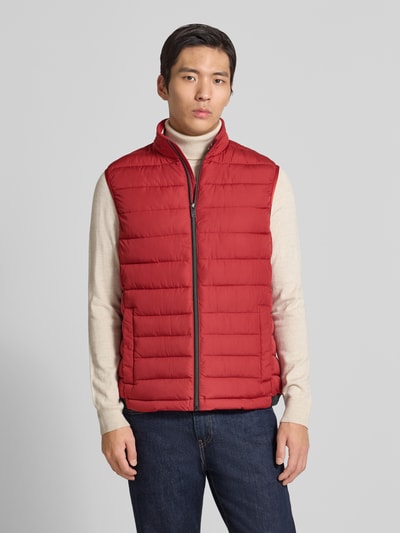 Christian Berg Men Bodywarmer met opstaande kraag Rood - 4