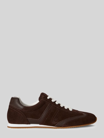 Lauren Ralph Lauren Sneaker aus echtem Rindvelours Modell 'DANI' Mittelbraun 2