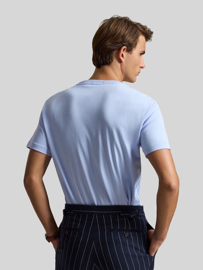 Polo Ralph Lauren regular fit T-shirt van puur katoen Lichtblauw - 5