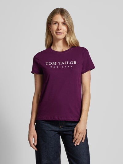 Tom Tailor T-Shirt mit Rundhalsausschnitt  Bordeaux 4