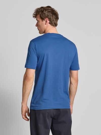 HUGO T-Shirt mit Label-Print Modell 'Dero' Dunkelblau 5
