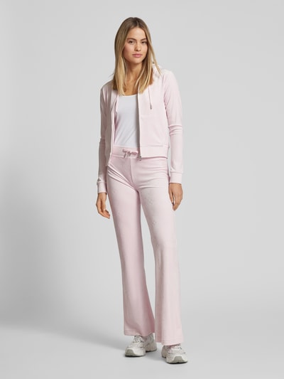 Juicy Couture Flared Sweatpants mit Tunnelzug Modell 'MONOGRAM LISA' Rosa 1